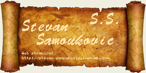 Stevan Samouković vizit kartica